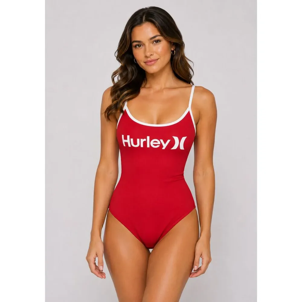 Hurley One Piece Ladder Back Swimsuit 3X